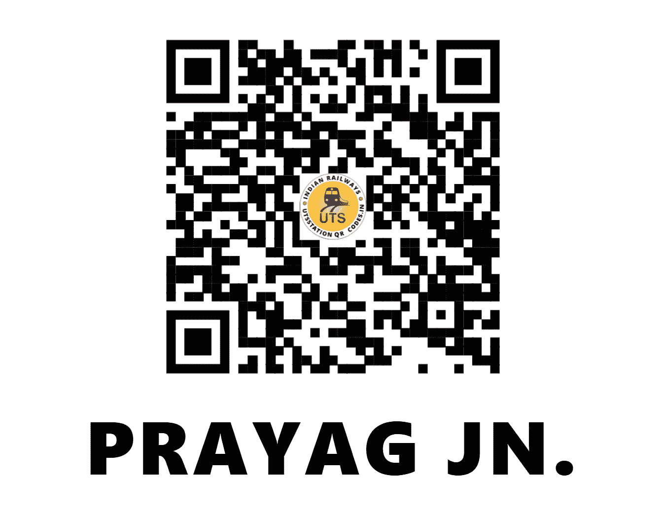 UTS QR Code for PRAYAG JN. - PRG (NR - UTTAR PRADESH)